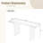 Geometric Clean Lines Console Table, Painted Finish With Adjustable Feet, For Entryway-338507370