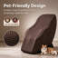 Fauteuil de massage 4D pour tout le corps, inclinable sur rail SL avec massage par percussion et pétrissage, fonction chauffante, 5 techniques de massage à haute vitesse, position zéro gravité à 3 vitesses, repose-pieds extensible, connexion Bluetooth et écran tactile de commande