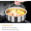 Panier à légumes pour légumes, panier à légumes pour la cuisson, cuiseur à vapeur en acier inoxydable pour casserole