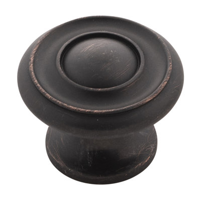 Cottage Collection Mushroom Knob - 1-1/2 " Diameter Cabinet Knob Vintage Bronze - Farmhouse Hardware for Drawers & Cabinets