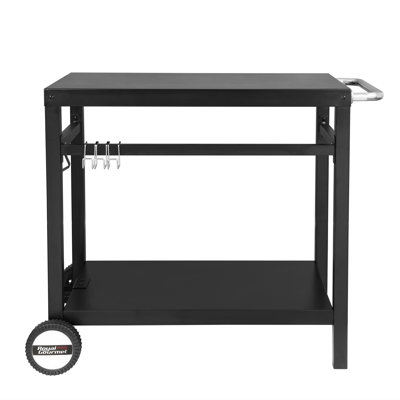 Blazek Dining Cart Table with Double-Shelf