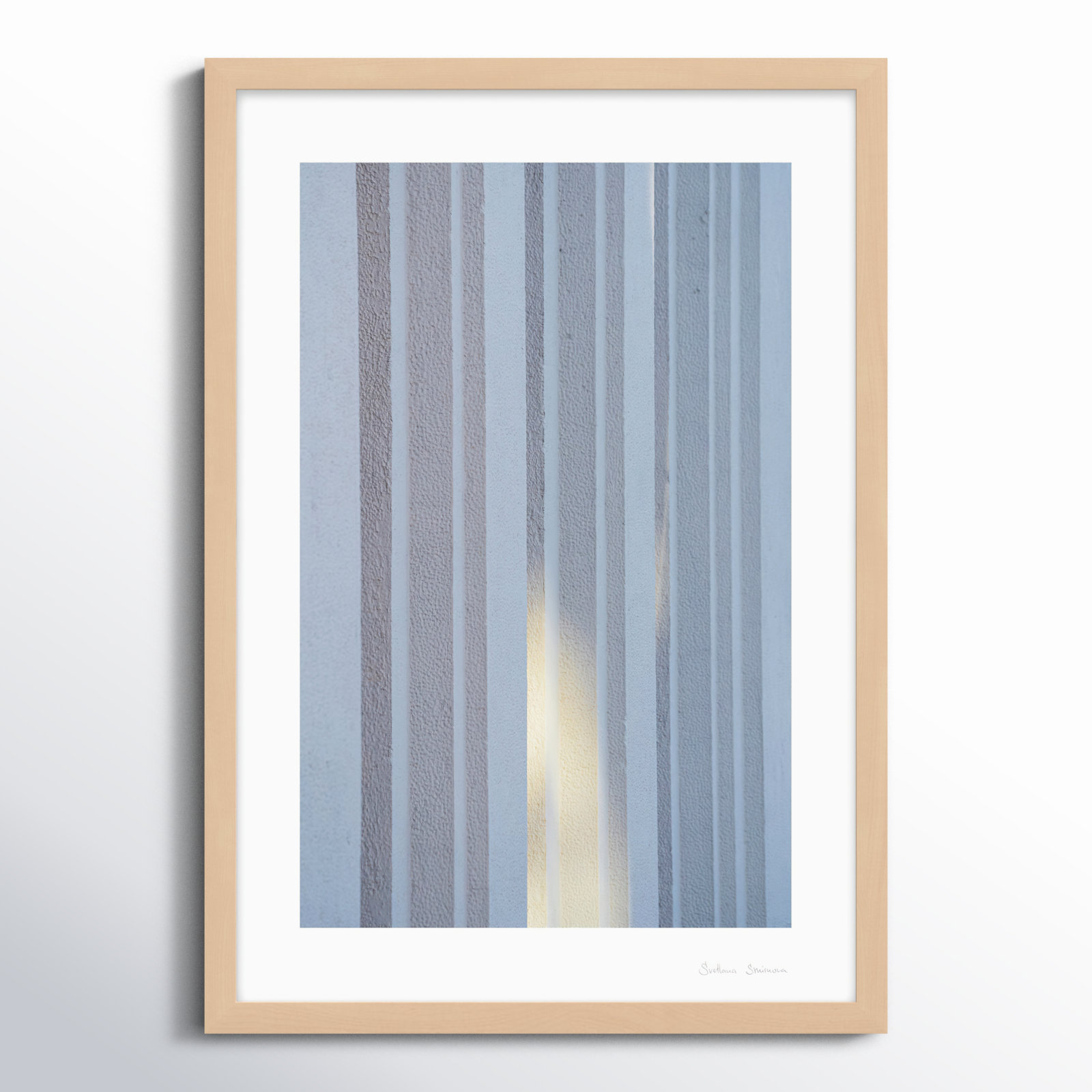 Ludvig "Sun and Concrete 2" Photo Print, 30" H x 21" W x 1.25" D, Maple