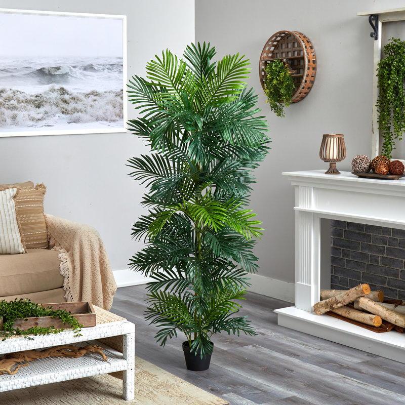 70 po Palmier artificiel Areca résistant aux rayons UV (intérieur / extérieur)