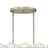 Rene 10 - Light Steel Dimmable Chandelier