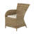 Magness Wicker Premium All-Weather Wicker Outdoor Dining Armchair with Cushion