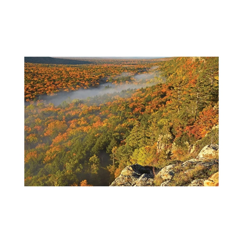 Autumn Colors At Lake Of The Clouds by Brian Wolf - Wrapped Canvas Print, 20.32 cm H x 30.48 cm W