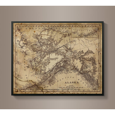 Alaska Map Circa 1895