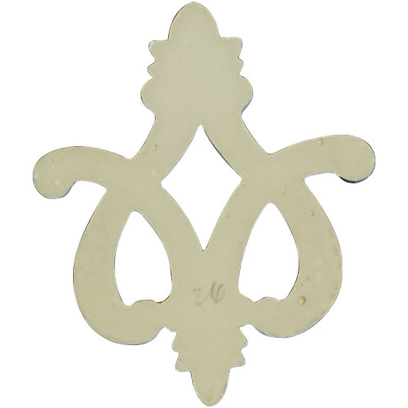 Fleur-de-lis 4.12'' H x 3.38'' W x 0.5'' D Urethane Onlay