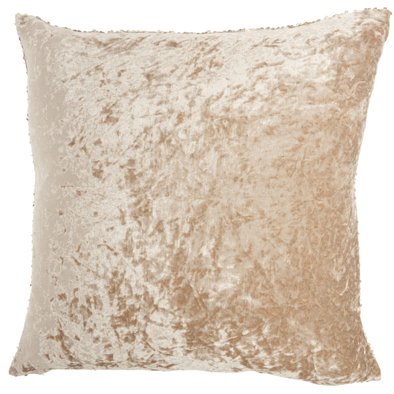Housse de coussin carré et insert, Beige