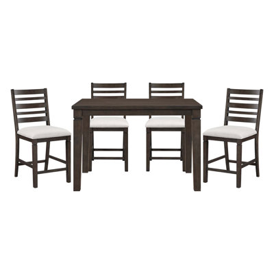 Table de salle à manger à hauteur de comptoir Classic 5PCS