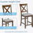 5 Piece Dining Table Set For 4, Counter Height Kitchen Table Set With Square Table