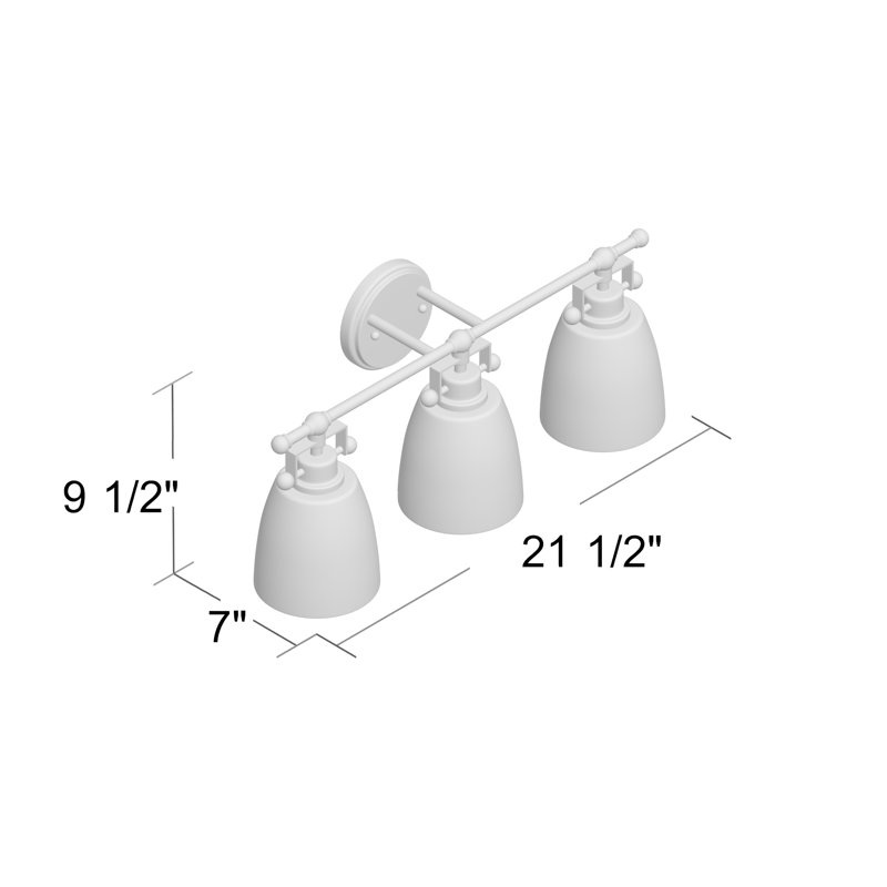 Éclairage pour meuble-lavabo 3 lumières Meyer