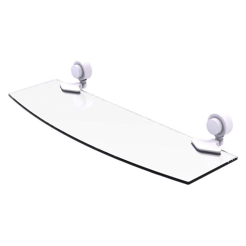 Venus Bracket Shelf, Matte White, 18" W x 5.5" L