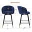Tabouret de bar et de comptoir pivotant 26 po avec structure en métal-960084096