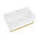 Claire Ceramic Rectangular Wall Mount Bathroom Sink with Overflow