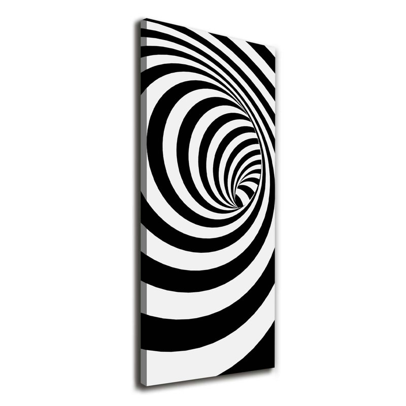 Spiral With Stripes - Wrapped Canvas Print