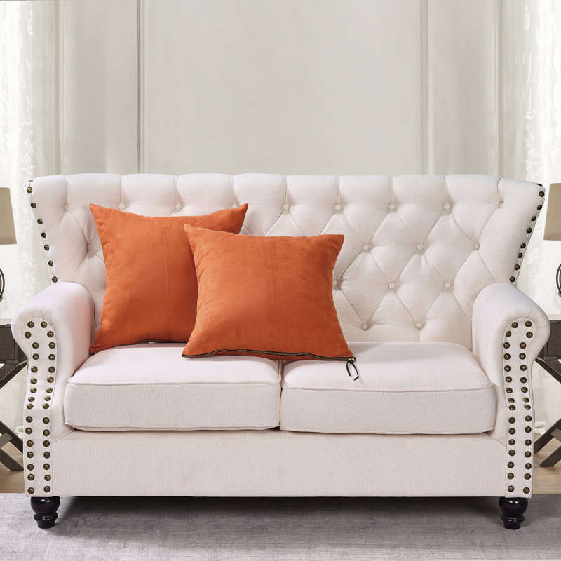 Housse de coussin carré, Rouille