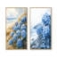 Hydrangeas By The Seaside I - Collection de 2 panneaux de toiles florales-1636142187-1636142189