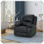 Fauteuil inclinable manuel pivotant en similicuir Confortable Élégant Durable Pratique