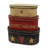 Oval Rustic Vintage Cardboard Nesting Boxes Set of 3