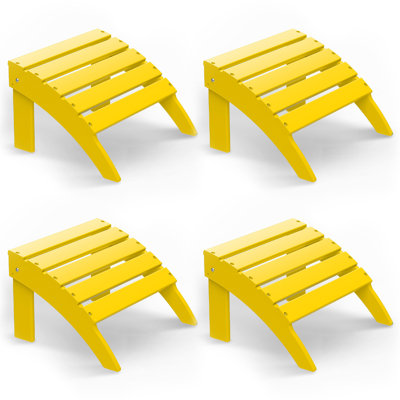 Ensemble de 4 repose-pieds Adirondack Hdpe Classic