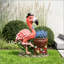 Charmante jardinière en forme de flamant rose, statue de jardin unique pour une utilisation intérieure et extérieure, durable et décorative