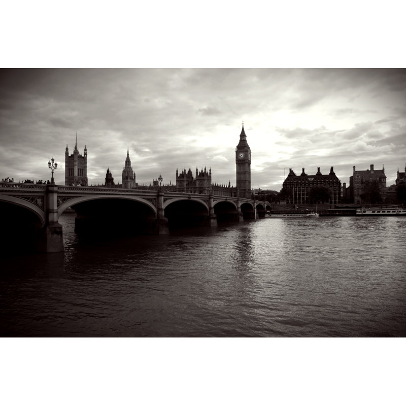 London Big Ben - Wrapped Canvas Print, 30cm H x 46cm W x 3.8cm D