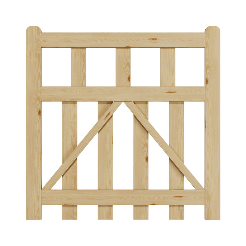 Chesnut Gate Fencing with 1 Panel(s) Included, 90cm H x 90cm W x 5cm D