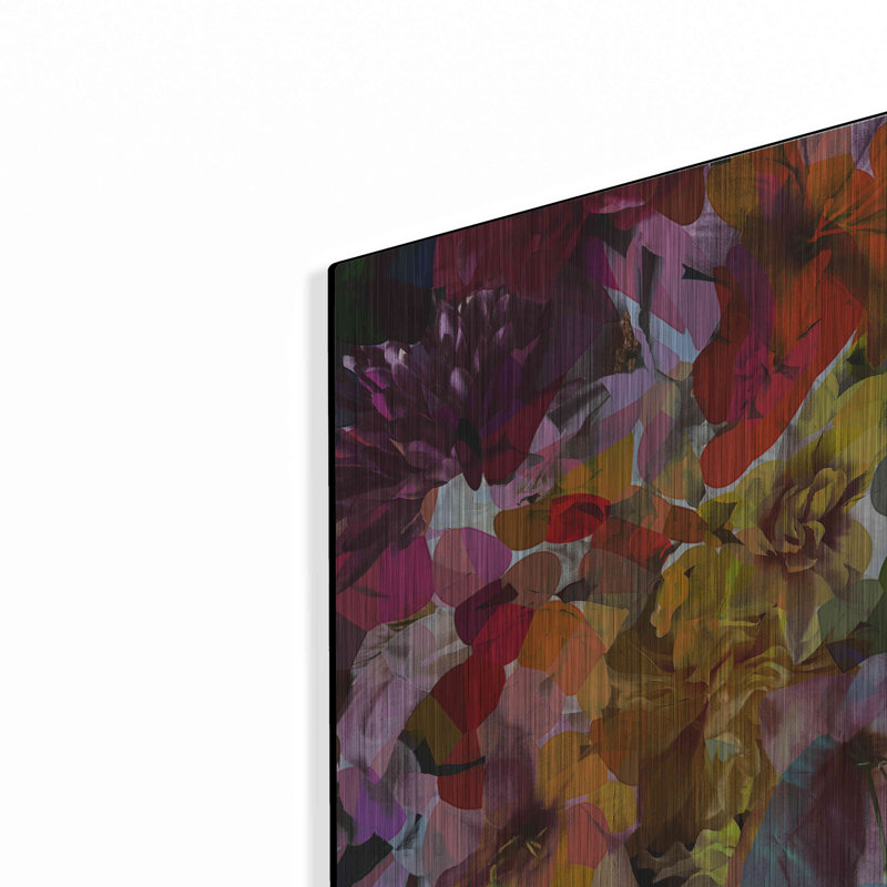 «Abstract Floral» par Shandra Smith, art mural en métal, H 16 po x l 12 po