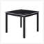 Ensemble de table de salle à manger 5 pièces en bois avec table carrée et chaises rembourrées, décoration en cristal pour une expérience culinaire élégante