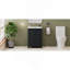 Petit ensemble de meuble-lavabo de style rétro avec lavabo en céramique, 2 portes à fermeture douce
