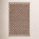 Azle Brown Beige Hand-Woven Checkered Wool Rug