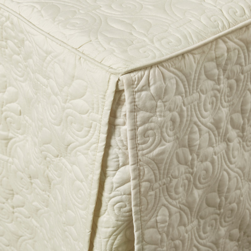 King Cream Microfiber Quilted Bedspread Set with Shams