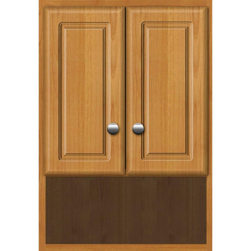 Armoire de salle de bain murale, Aulne naturel