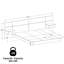 Collection Zen Alpha - Lit plateforme avec tête de lit et tables de chevet (2) - Assemblage facile, aucun sommier requis-1665369227-1656272690