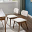 Chaises de salle à manger rembourrées Comfort, cuisine de ferme moderne à cadre en bois