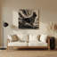 Chiens, chien de berger du Caucase, art mural en métal beige-1320718335