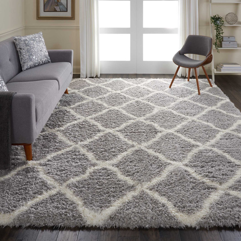 Schmit Geometric Indoor Rug, Rectangle 8'2" x 10'