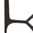 Round Accent Table With Thick Glass Top, Antique Aluminum Finish, Durable Glass & Aluminum