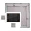 Ensemble de salle à manger rectangulaire avec coussins 127,9 po pour 5 personnes Faiqah-1638899727-1638899714