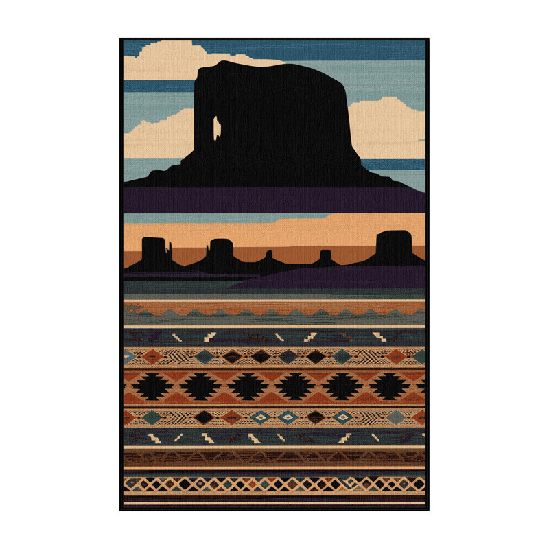  Tapis lavable Mesa and Butte Southwestern, Rectangulaire 2 pi x 3 pi