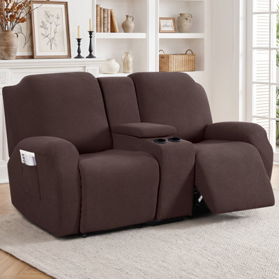 Housse pour causeuse inclinable avec console centrale 4 pièces Tiba