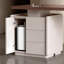 Bureau rectangulaire en bois massif noyer et blanc avec 3 tiroirs-1297254264-1297254271-1297254269