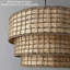 Luminaire suspendu rétro en corde et rotin de style paille Wabi-Sabi