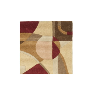 Tapis en laine touffeté à la main Bertien