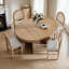 Maximili 5-Piece Extendable Dining Set with Oval Table & Rattan Back Chairs-115283130