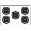 36" Natural Gas Cooktop with 5 Burners