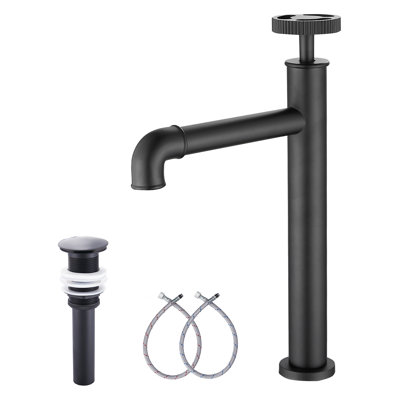 Single-handle Bathroom Faucet with Drain Assembly
