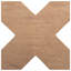 Argile Cross 7 po X 7 po Carreau de porcelaine pour plancher et mur-99026677