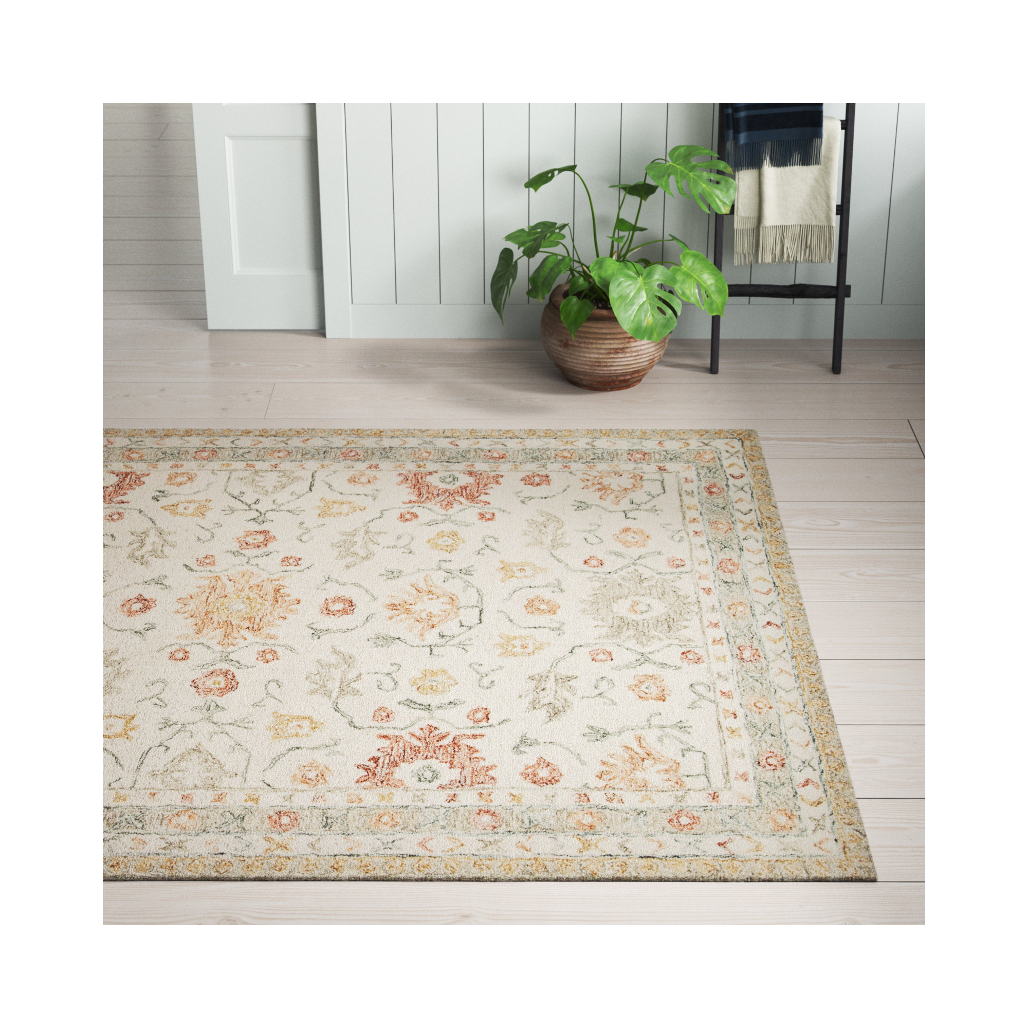 Aden Handmade Wool Rug, Rectangle 9'3" x 13'